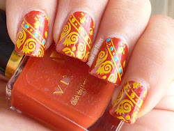 nail indian orange bridal yellow weddings