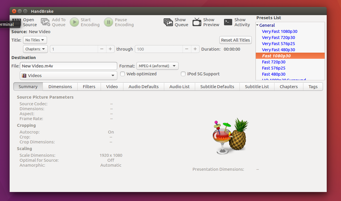 Handbrake Linux