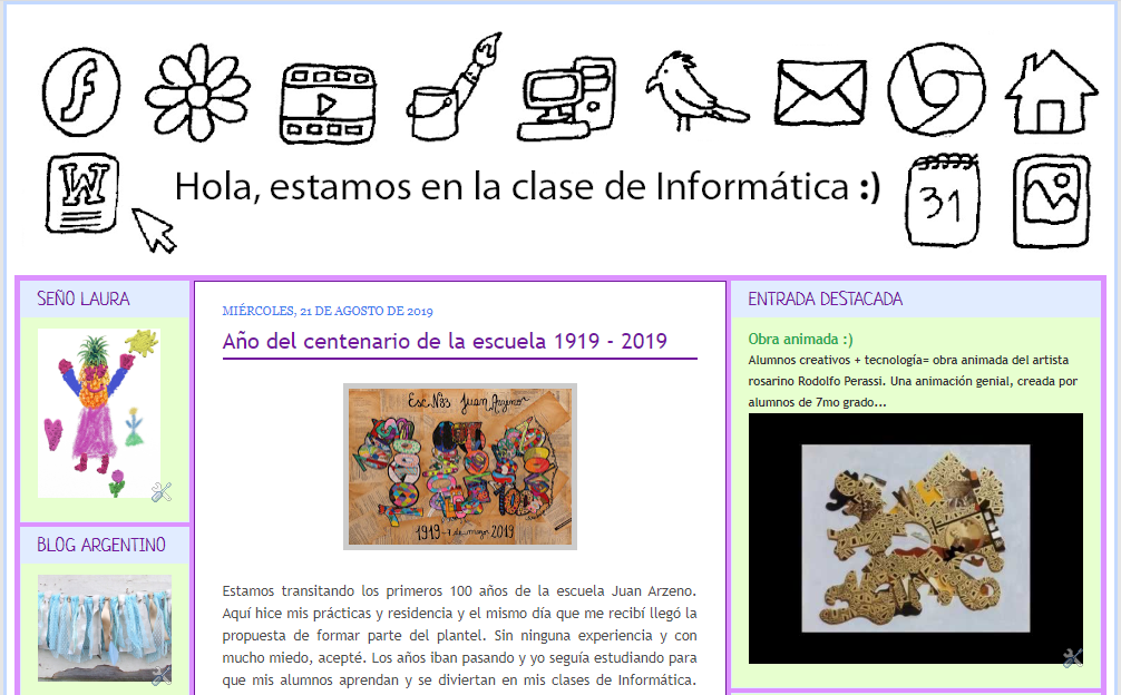 El blog de Informática de los alumnos de la seño Laura ¡VISITALO!