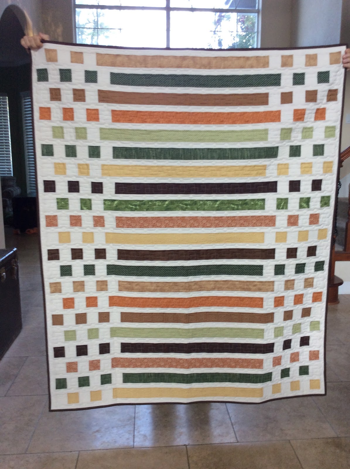 The Fleming's Nine Morse Code Quilt