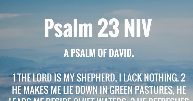 Psalm 23 NIV Powerful Bible Verses
