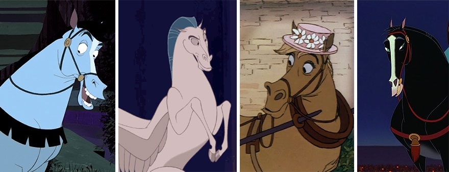 13-Disney-Horses-Samson-Pegasus-Frou-Frou-and-Khan-Alaina-Bastian-s0alaina-Drawings-of-Disney-Animals-with-a-Second-Life-as-Humans