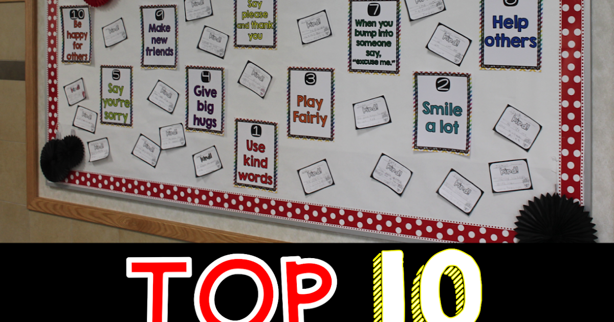 What the Teacher Wants! Top 10 Ways to Be Kind A Bulletin Board Display