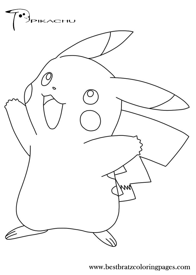 Mpikachu Hat Coloring Page Coloring Pages