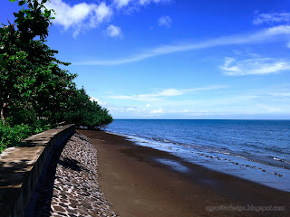 Ocean And Beach Barrier View Of Labuhan Aji Beach At Temukus Village, North Bali, Indonesia