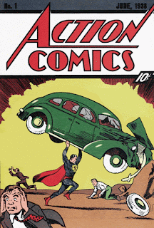 Animated GIF of the cover of Action Comics (1938) #1 (creator unknown)