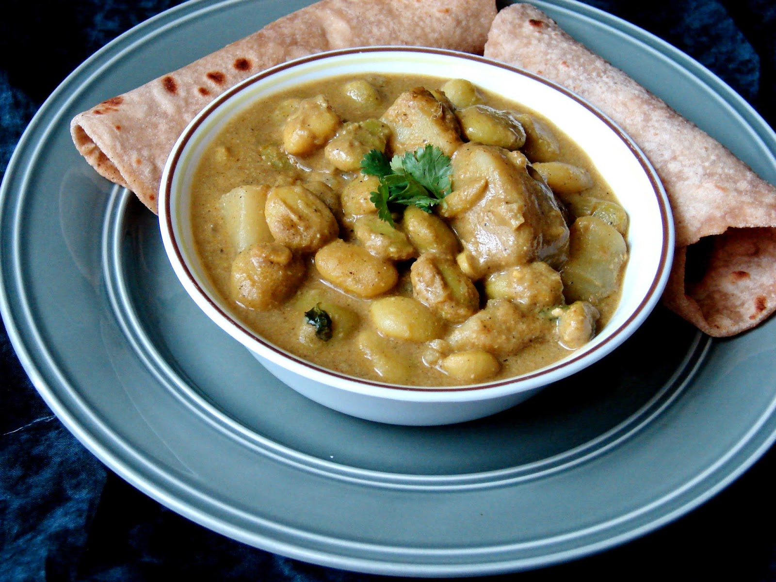 Lima Beans and Potato curry