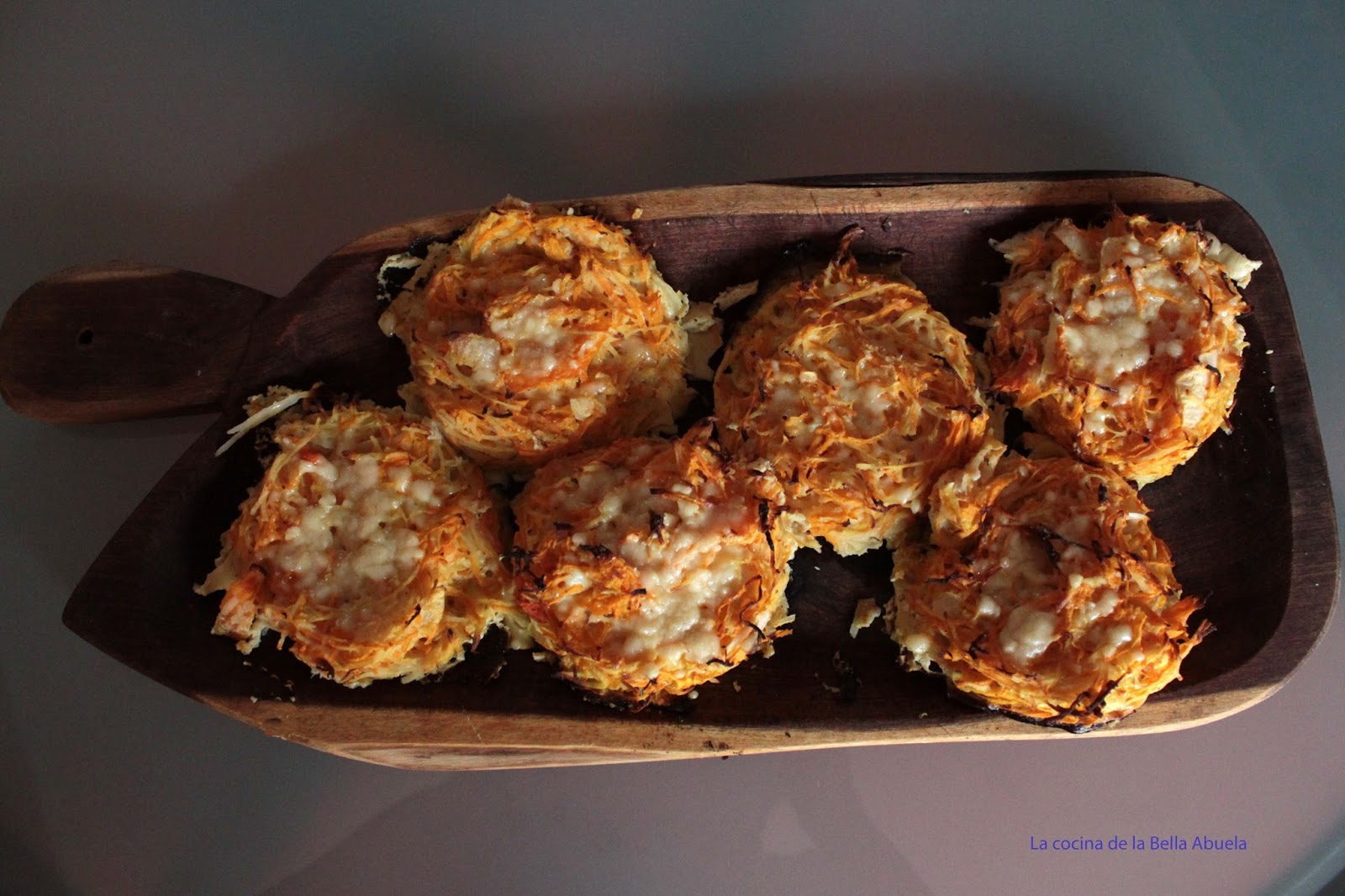 La cocina de la Bella Abuela TORTILLA DE PAPA, ZAPALLO Y ZANAHORIA