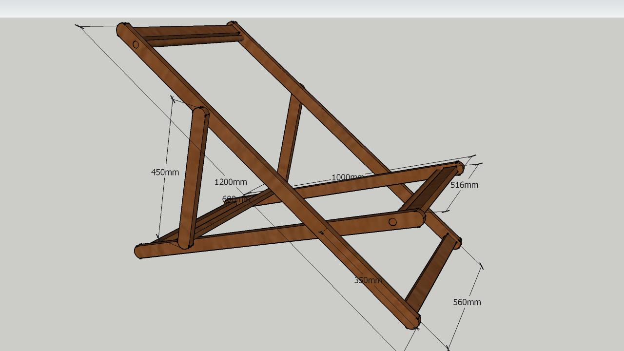 Gonzalo Ré: Cómo hacer una reposera o perezoso Fácil | Wooden deck chair