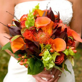 Fall bridal bouquet