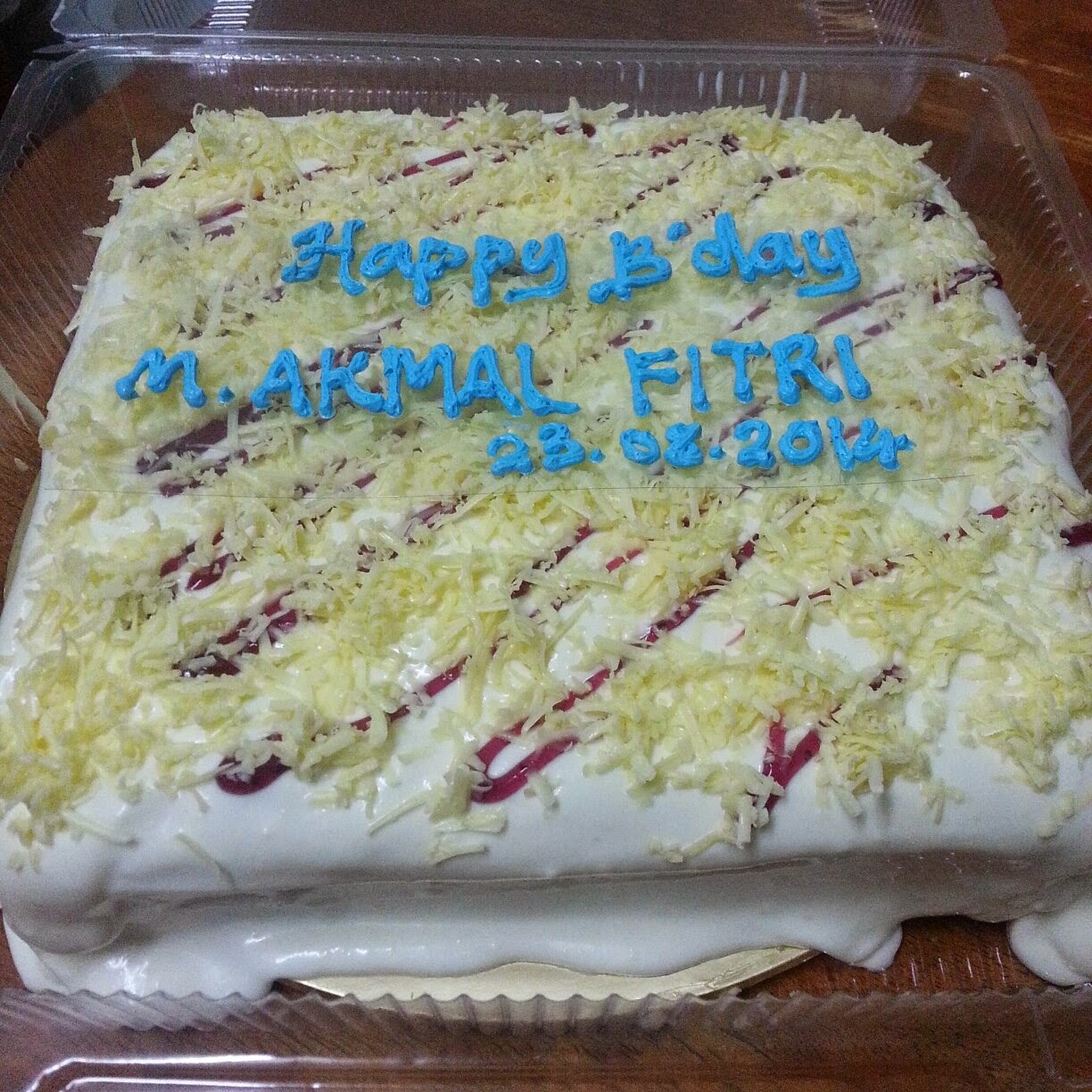 AnnaBakedHome LAVA CHEESE LAYER CAKE (KEK LELEH)