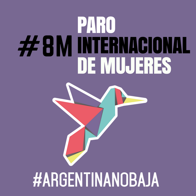 La Red Argentina No Baja Adhiere al Paro Internacional de Mujeres