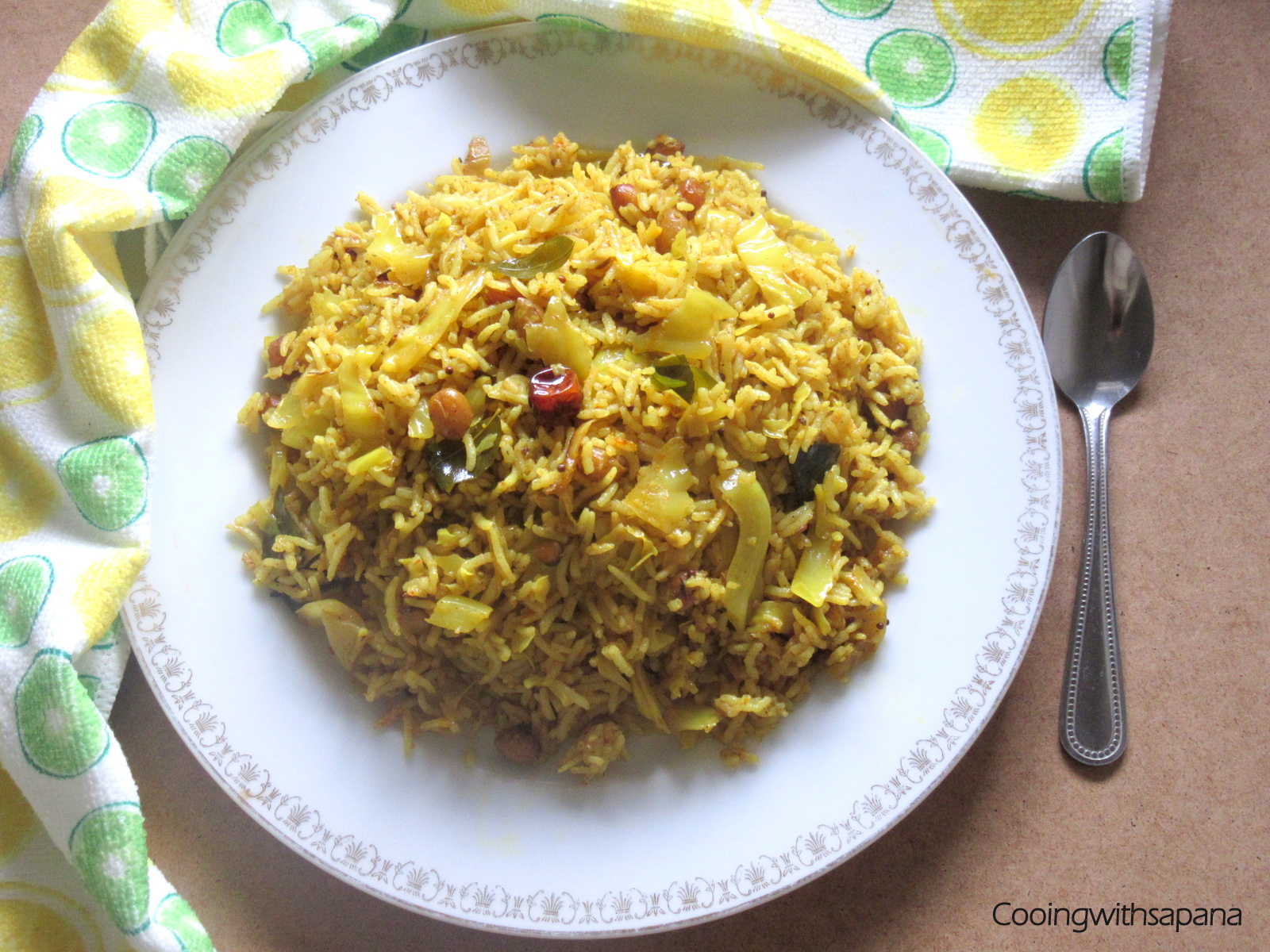 Cabbage Rice Cooking With Sapana