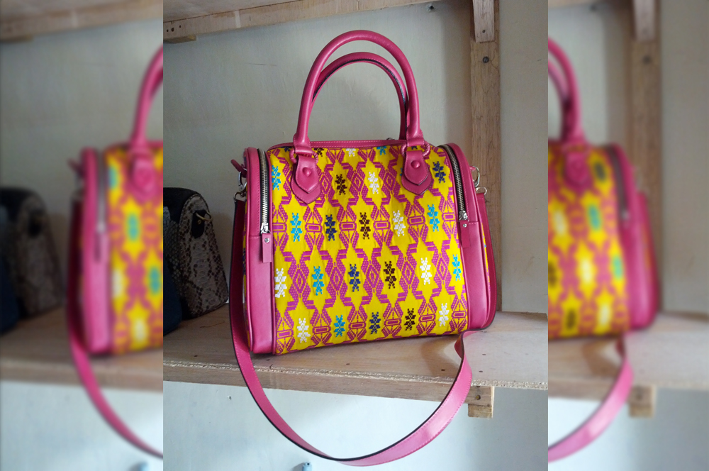 traditional woven fabric bag