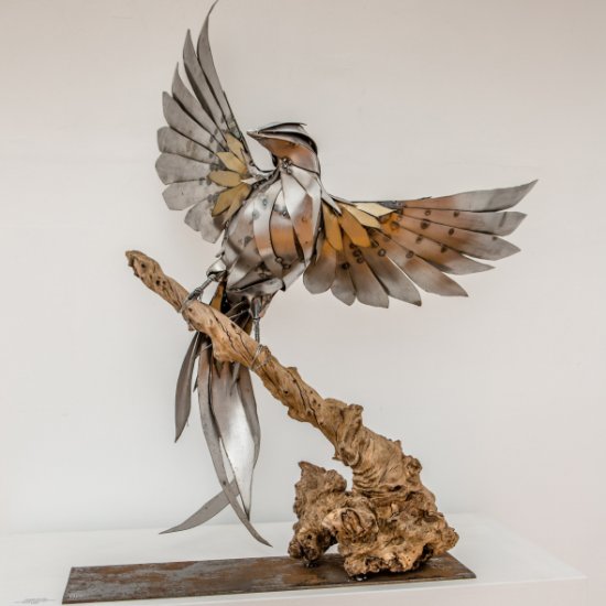 As esculturas de animais metálicos de Georgie Seccull Georgie Seccull arte esculturas metálicas de animais sucata