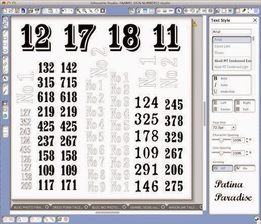 Screenshot of Silhouette Designer Program during the designing of the letters