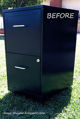 http://www.hellolifeonline.com, metal file, file cabinet, chevron, teal, black and white, makeover, diy