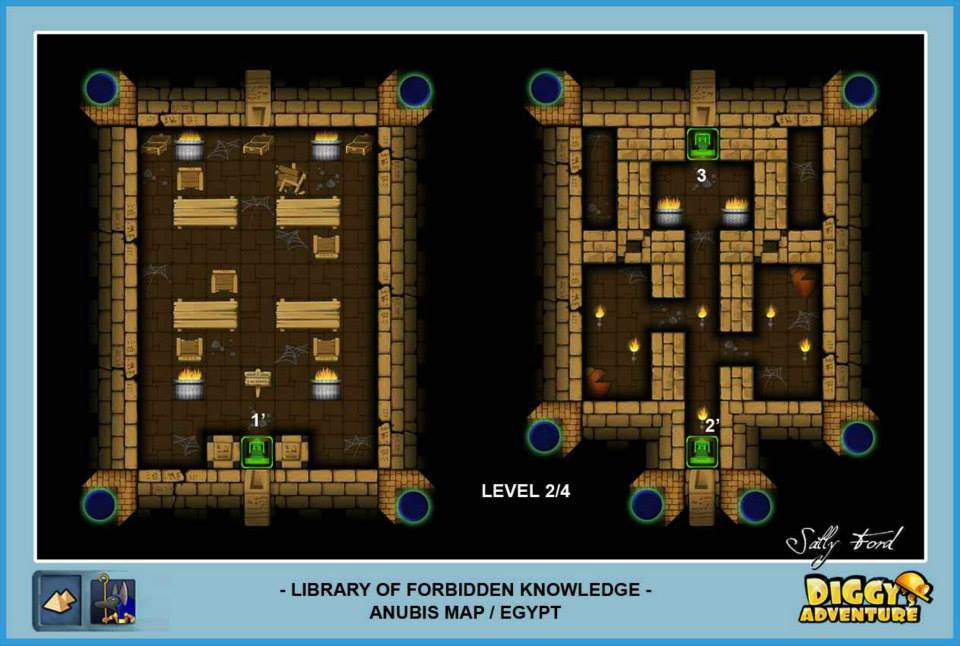 Diggy's Adventure Walkthrough: Anubis Egypt Quests / Library of Forbidden Knowledge