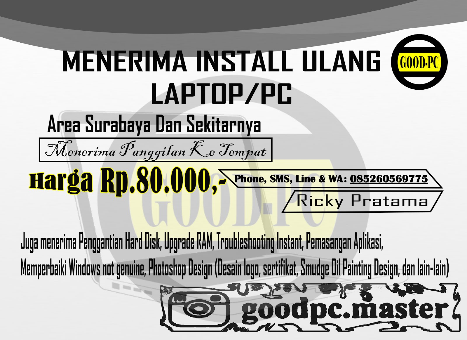 Install ulang Laptop Surabaya