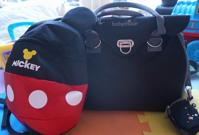 babymoov changing bag and disney backpack