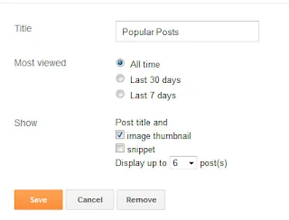 Chia Popular Posts Thành 2 Cột Với  Thumbnail Và Tiêu Đề