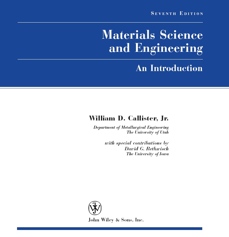 Materials Science And Engineering Callister 7th Edition Pdf Solution Manual Acerca de Materiales