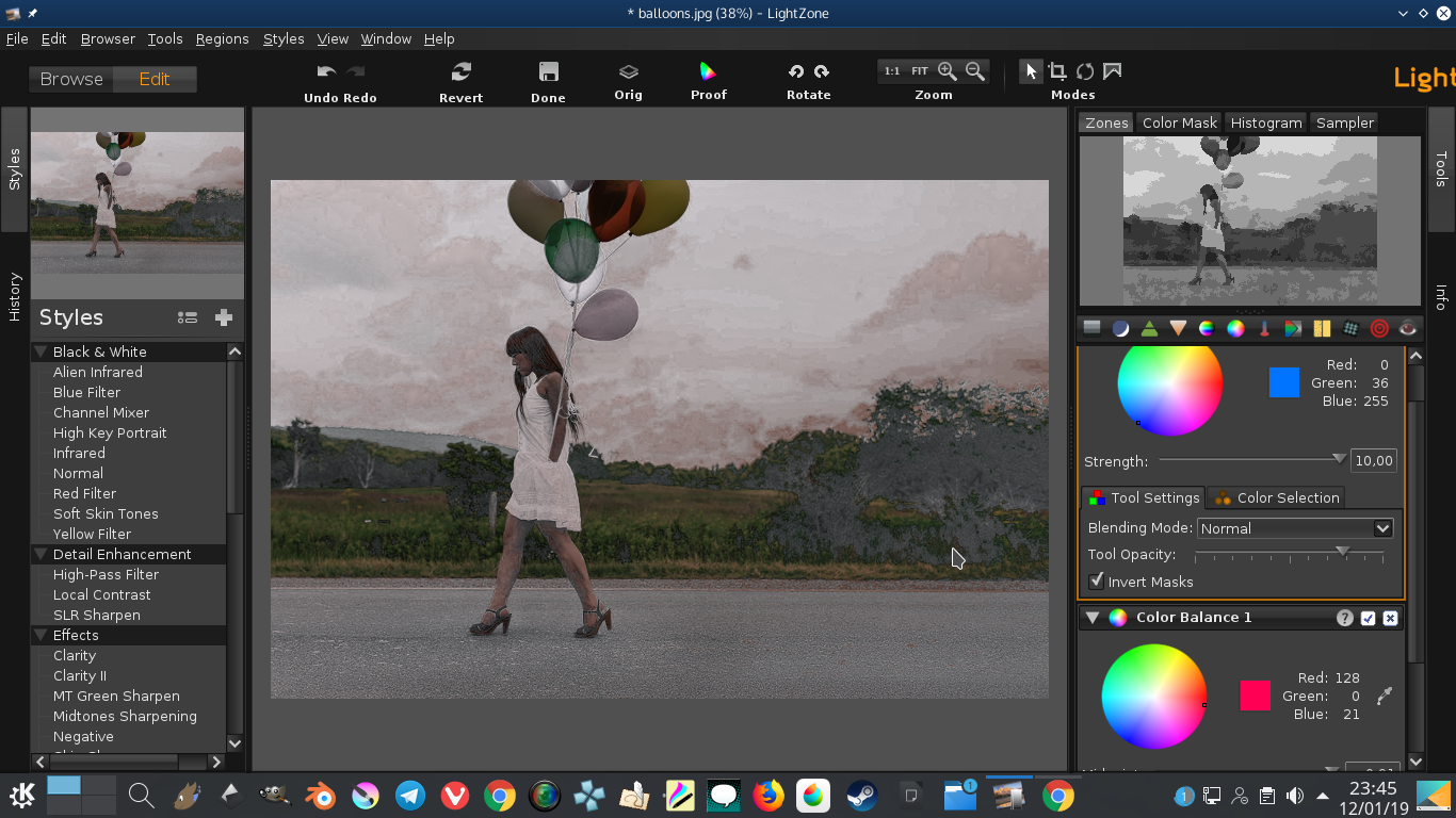LightZone editor de imagem para fotografia.
