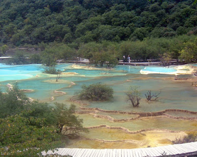 limestone basins at Huanglong China