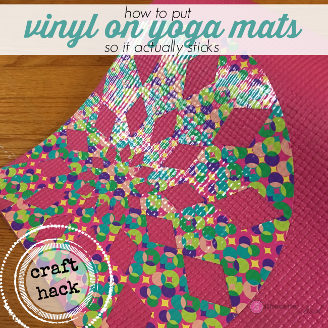 How to Put Vinyl on a Yoga Mat Silhouette School