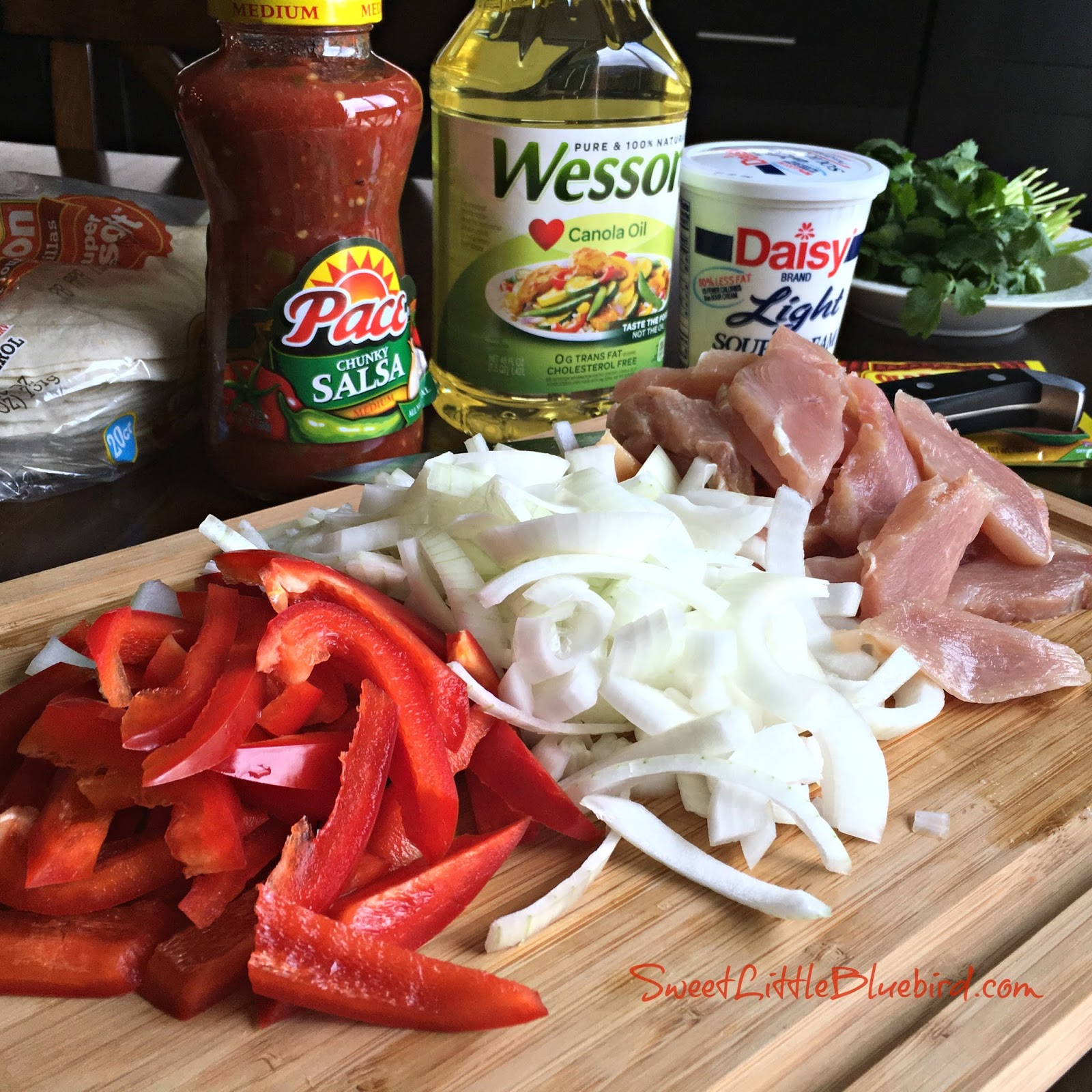 Easy OvenBaked Chicken Fajitas Sweet Little Bluebird