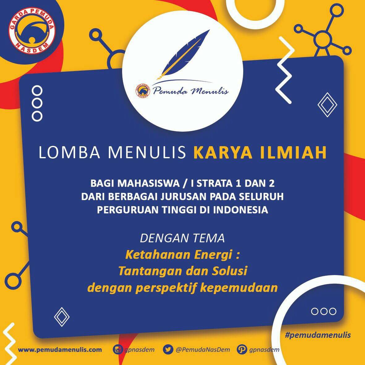 Lomba Menulis Karya Ilmiah Nasional 2018 di Garda Pemuda