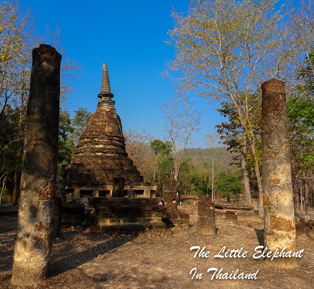 An abandoned pagoda in Sukhothai, Thailand Ancient Tempels in Thailand