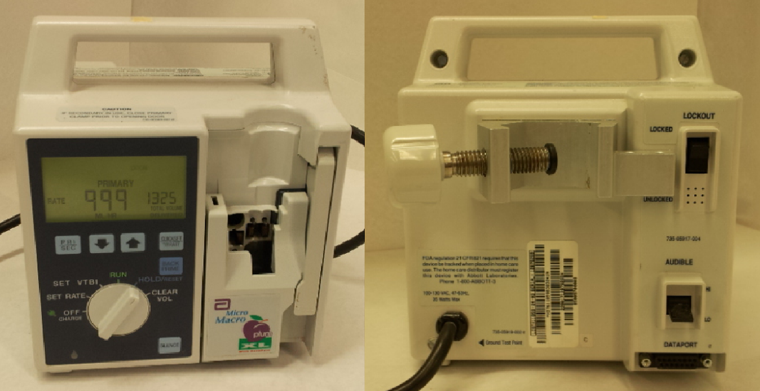 irGRiD Plum XL Micro Macro IV Infusion Pump 118590403