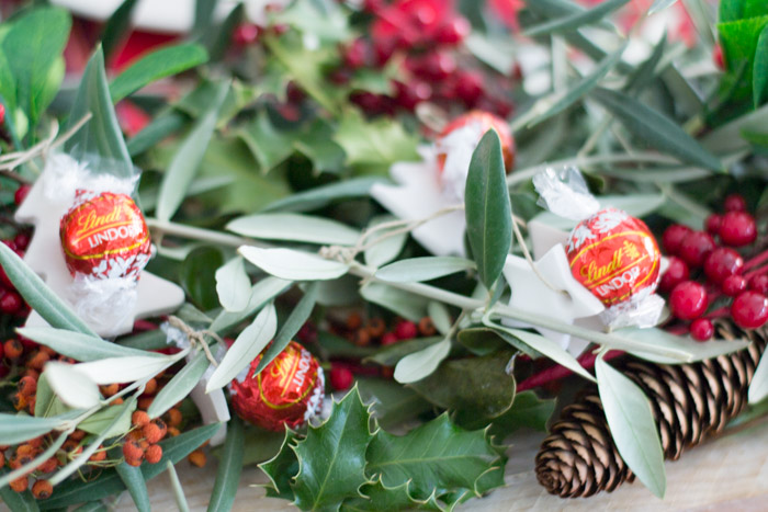 Centro de Mesa Navidad con bombones Lindor