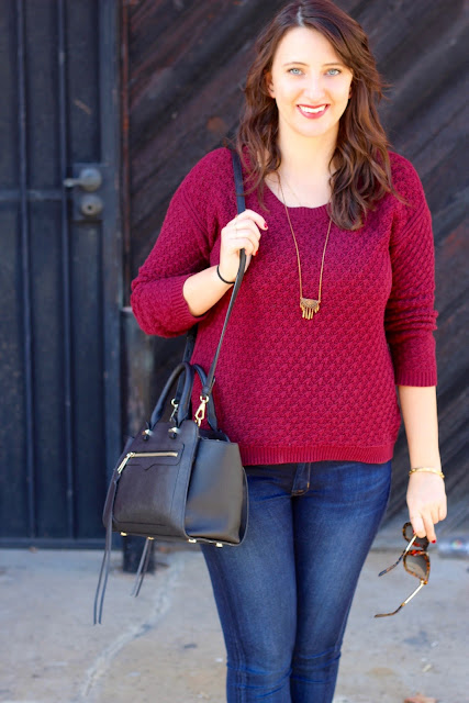LunaVida: Rudolph the Red-Nosed Sweater: Skinny Jeans + Sweater + Flats ...