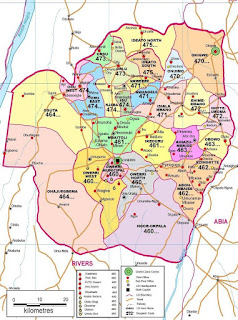 Map of Imo State, Nigeria