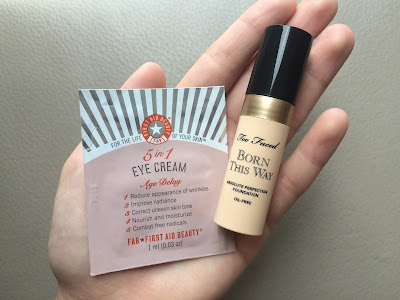 SAMPLE SUNDAY | Too Faced Born This Way x First Aid Beauty 5 in 1 Eye Cream