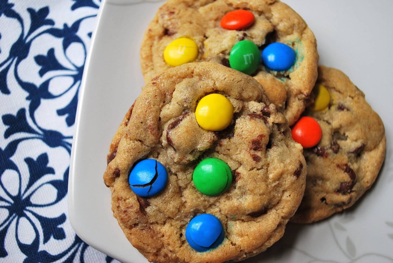 Joyful Baker m&m Chocolate Chip Cookies