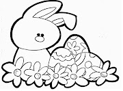 Primero busque el dibujo del conejo de pascua para colorear, mismo que aqui . easterbunny