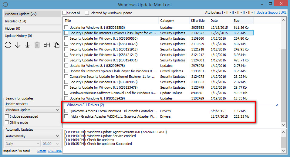 Windows update MINITOOL. Standalone Updater что это за программа. Update minitool