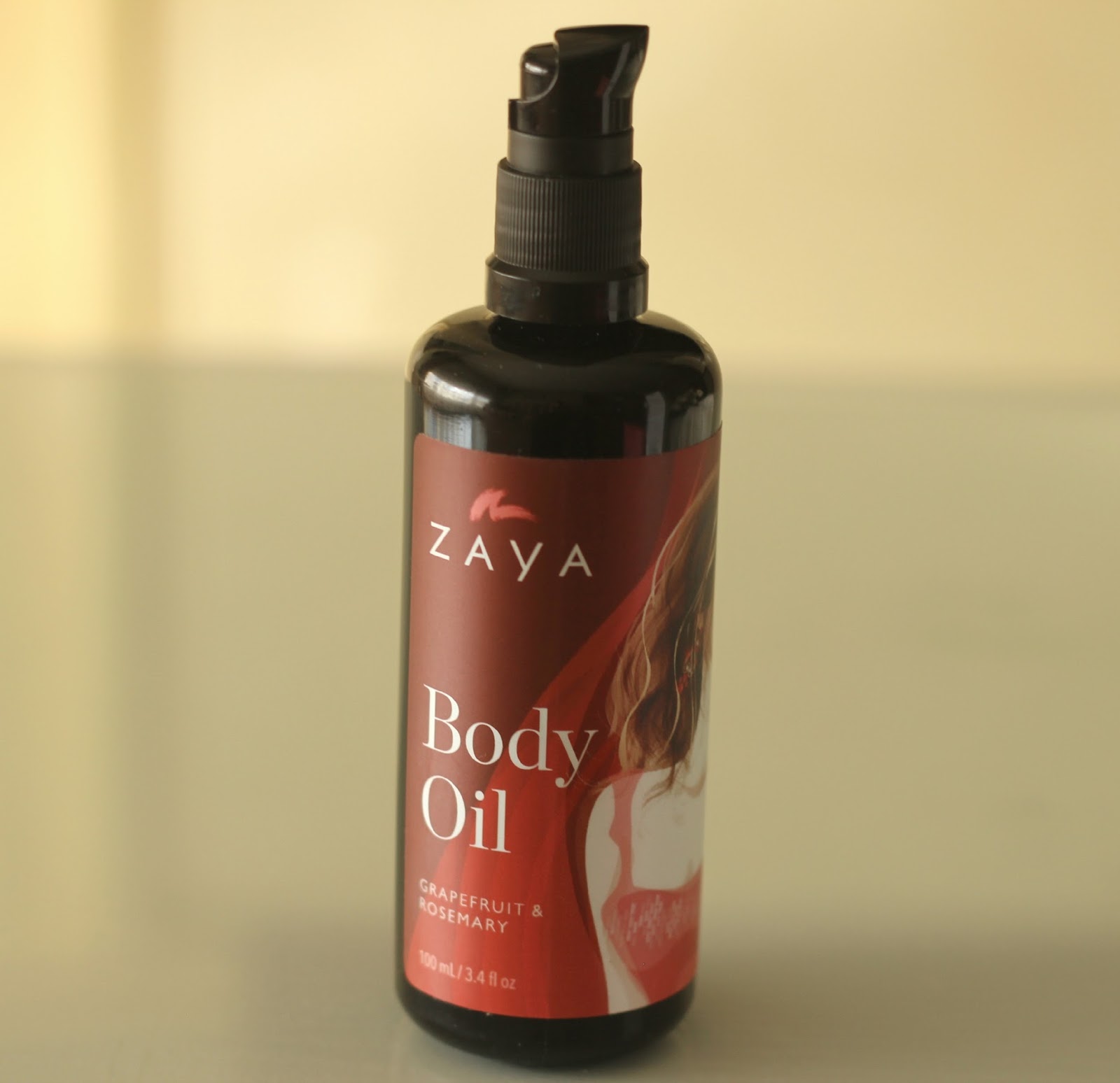 ZAYA Body Oil Blend With Grapefruit and Rosemary Review Natalie
