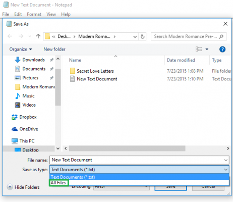 password protect folder windows 10