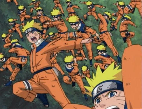 Gambar Naruto Jurus Seribu Bayangan gambar ke 2