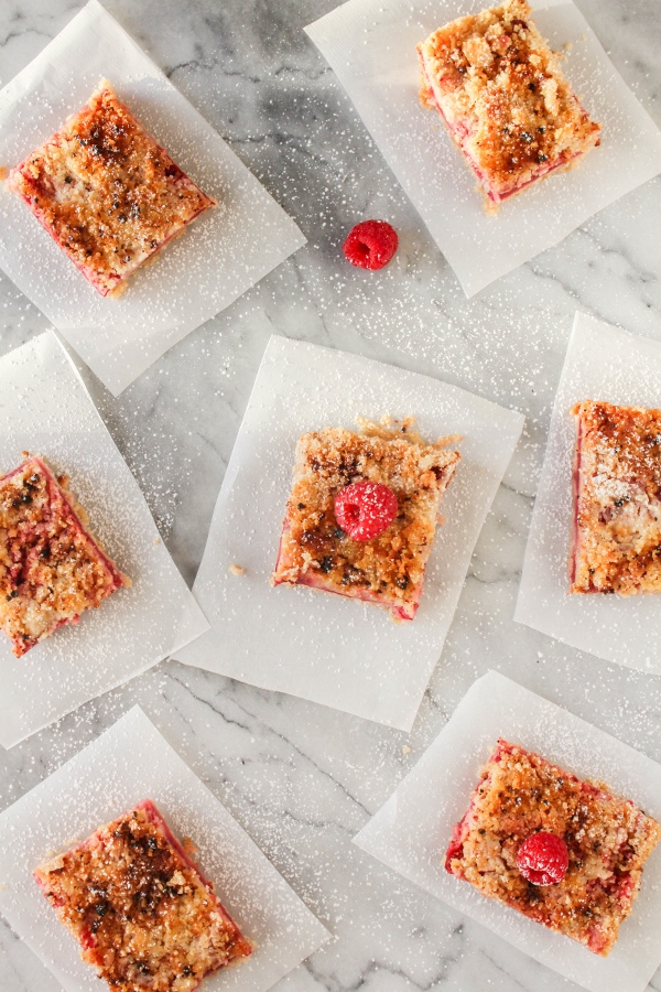 Raspberry Crumb Bars