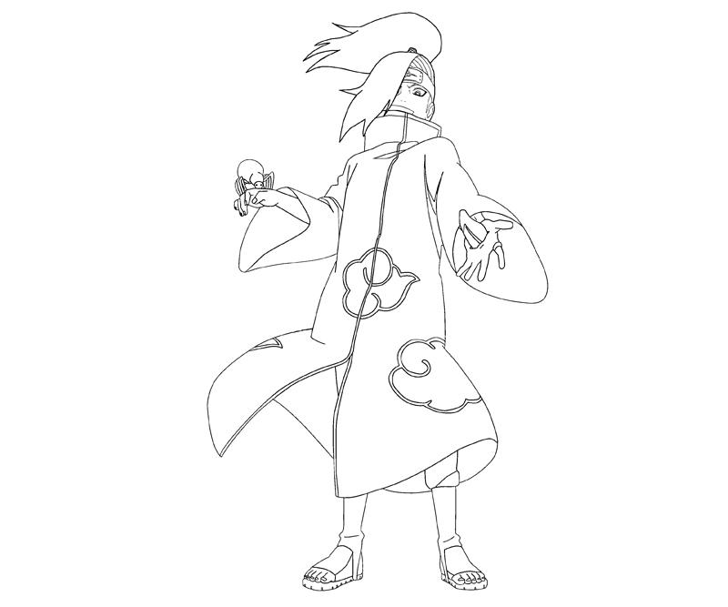 Deidara Pages Coloring Pages