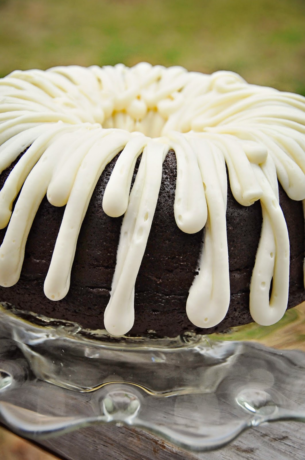 Barefoot and Baking Chocolate Bundt Cake with Cream Cheese Frosting
