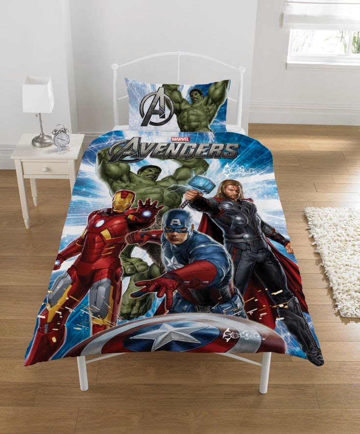 The Excellent Avengers bedding single bed image