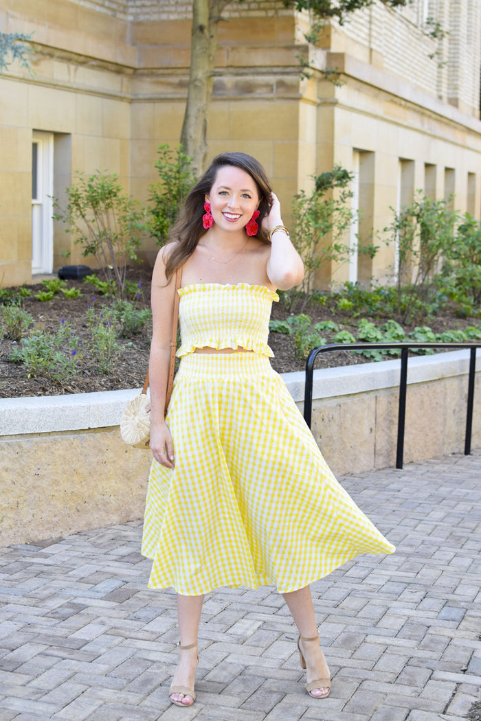 Southern Anchors: {yellow gingham two piece set}