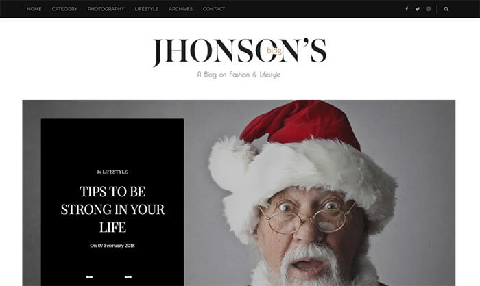 Jhonsons Blogger Template