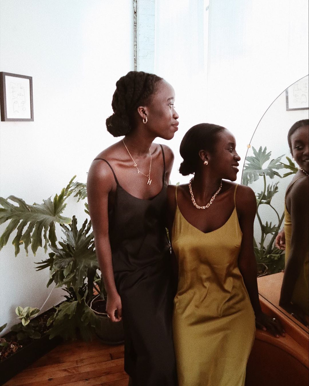 These Chic Sisters Make Me Want To Wear Slip Dresses on Repeat